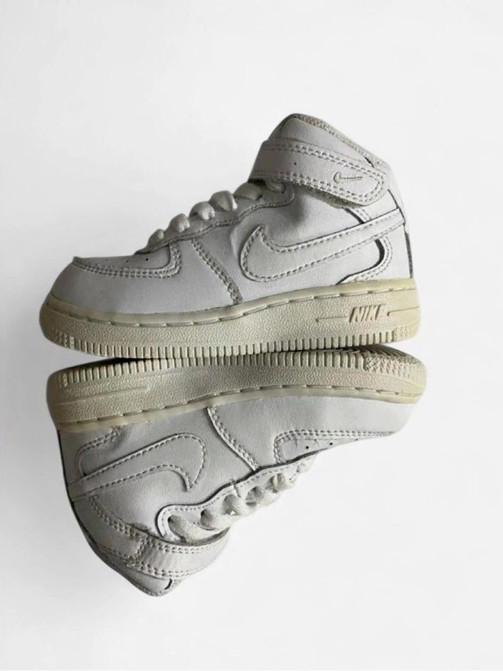 Nike Force 1 Mid LE Toddler High-Top Sneakers White